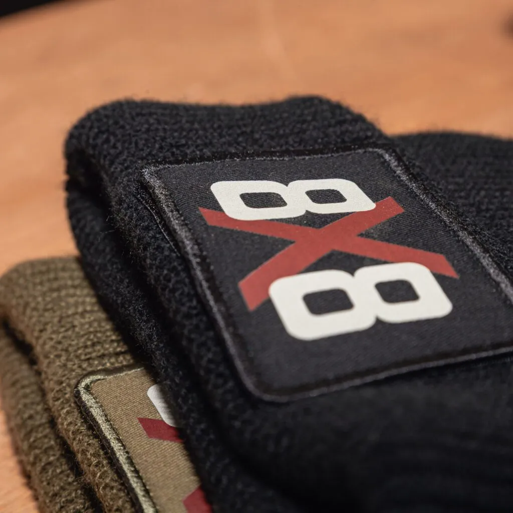 8×8 Hat Patch - Black