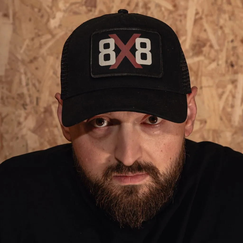 8×8 Trucker Cap — Black - Black
